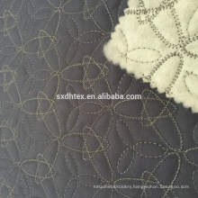 100% polyester fabric, thermal quilting embroidered fabric for down coat